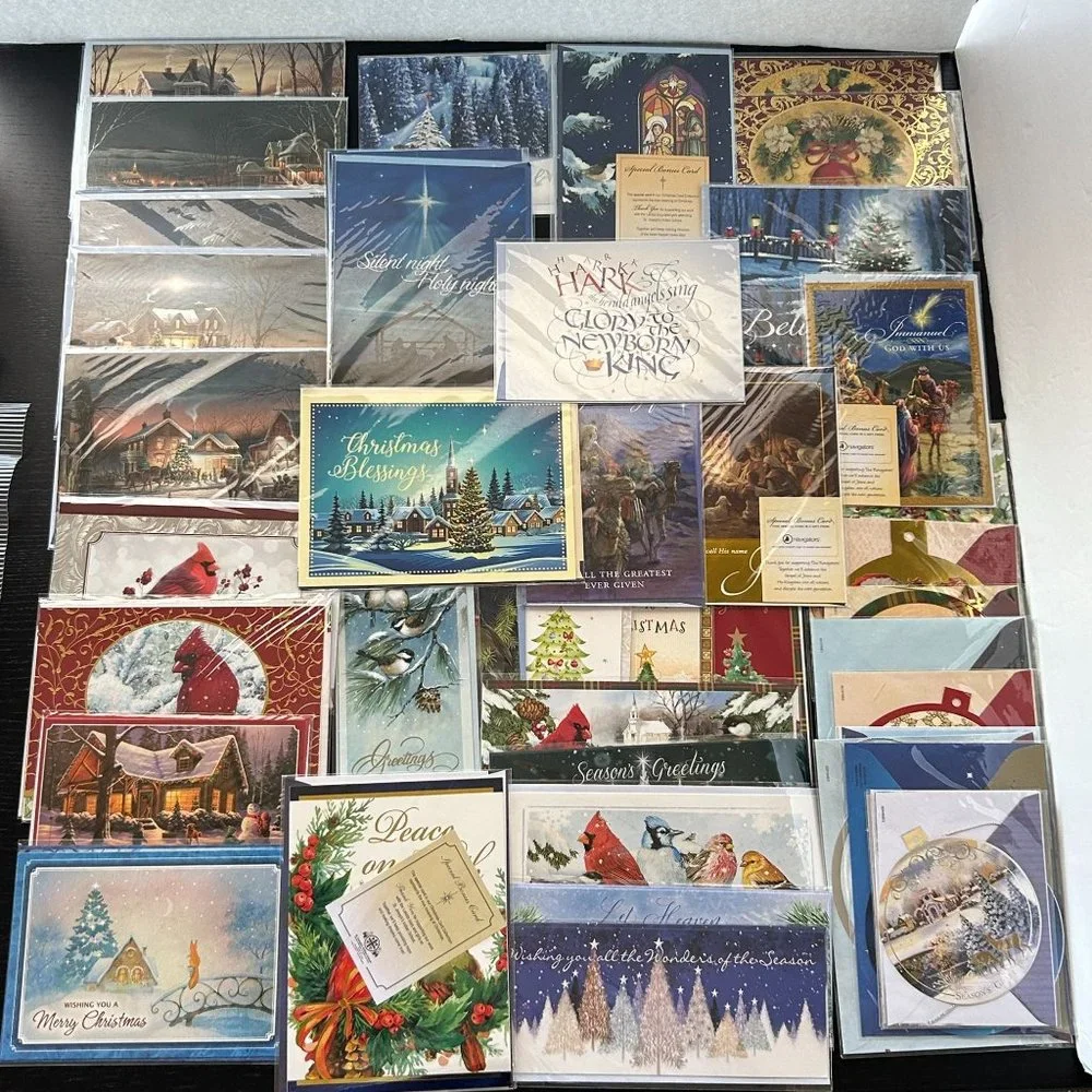 Lot 53 Christmas Ornament & Greeting Cards w/ Envelope St. Josephs Indian School